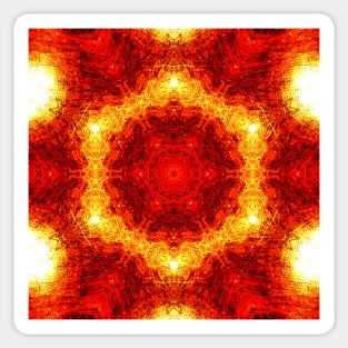 Ominous Red Kaleidoscope pattern (Seamless) 3 Sticker